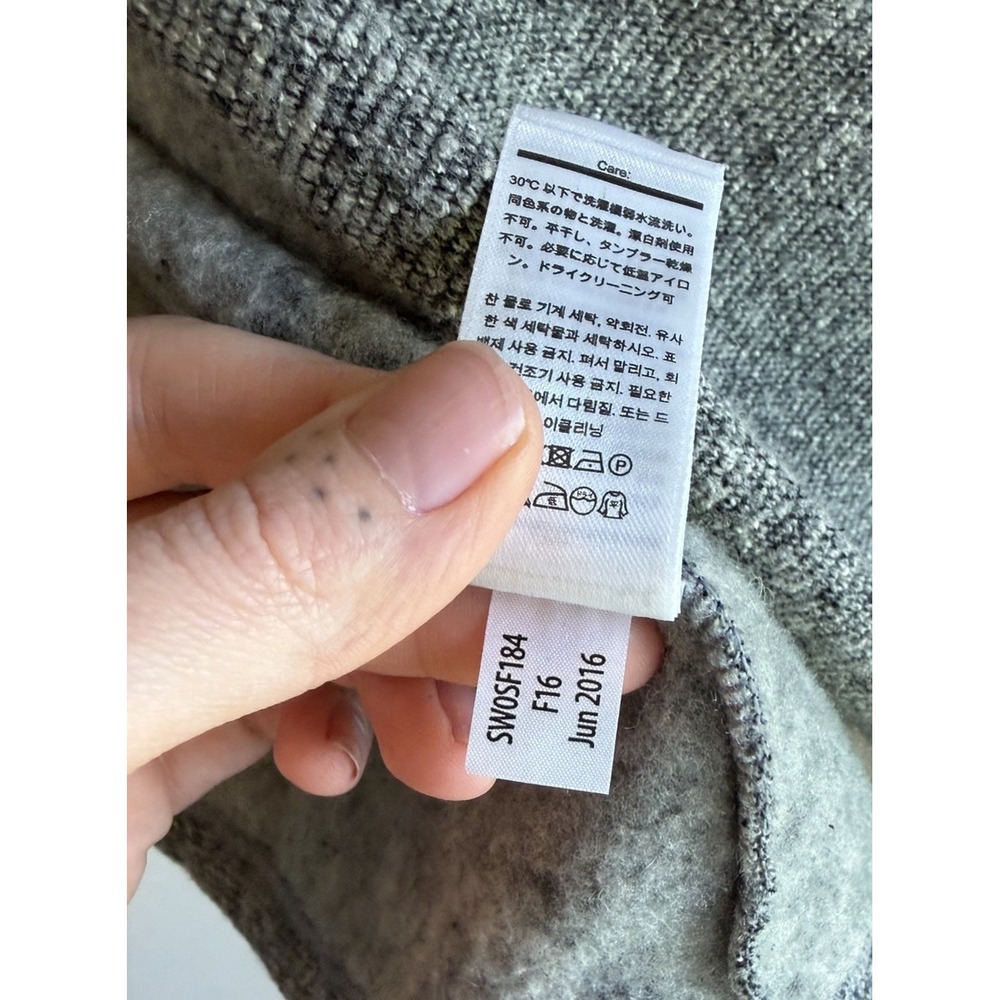 Smartwool Odessa Lake Wrap Cardigan Sweater L Gray Wool Jacket Outdoors Hiking - Picture 7 of 8